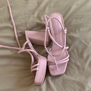 Marc Fisher Light Tan/Beige Strappy Heels